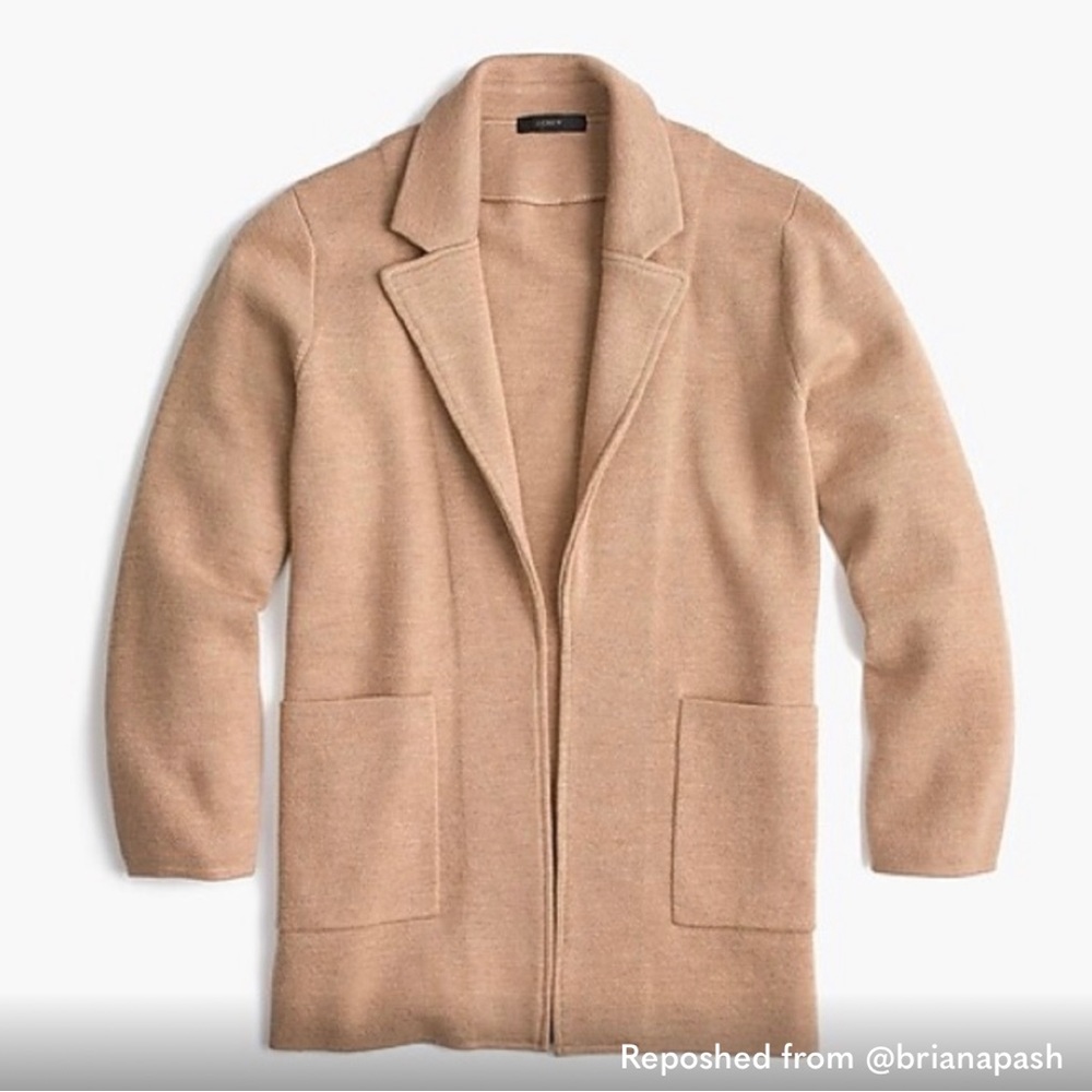 J Crew Sophie open front sweater blazer